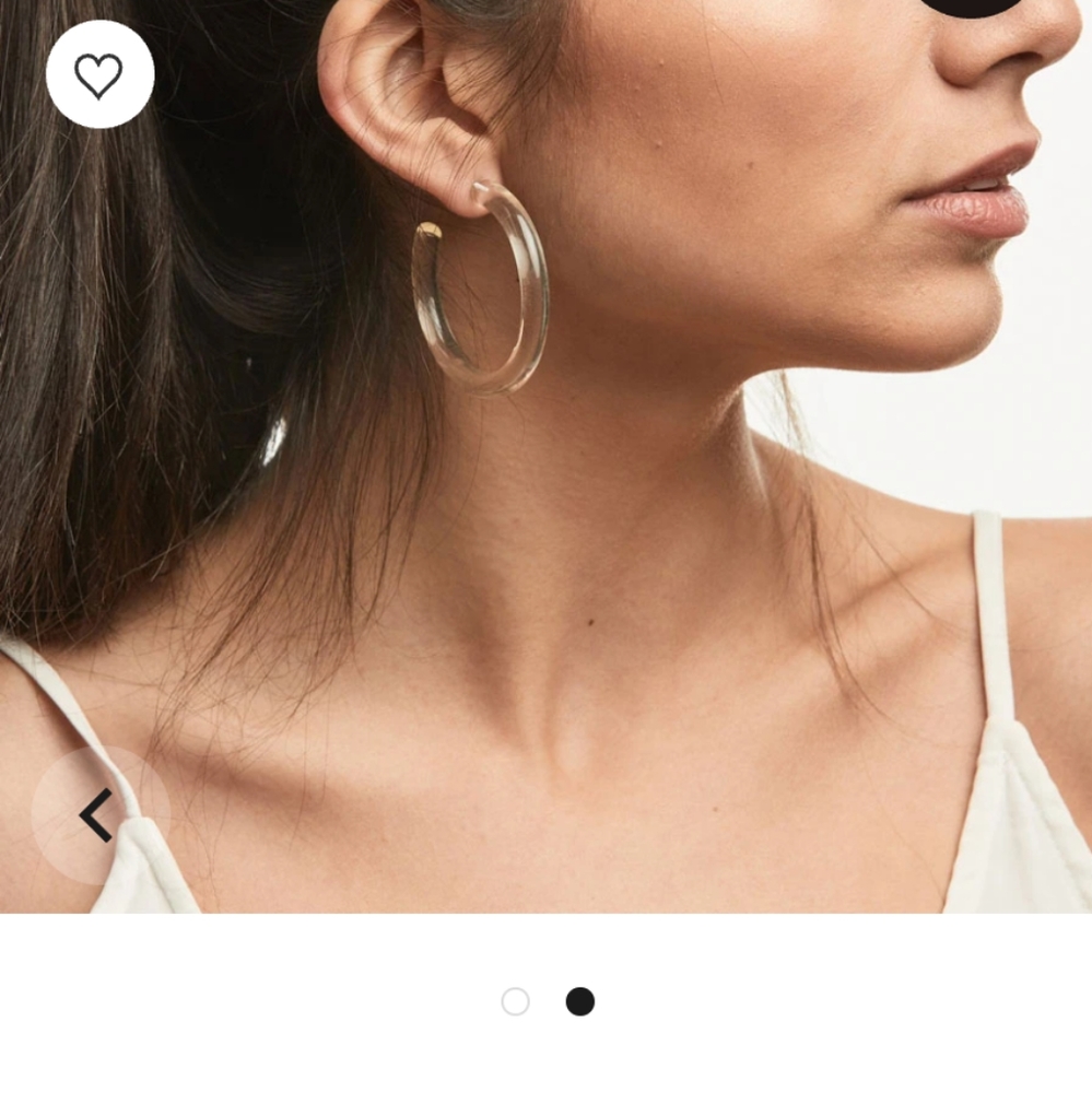 Uncommon James hoop earrings - Clear hoop earrings - NWT